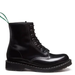 NPS Solovair Black Hi-Shine 8 Eye Derby Boot & Zip Guard- Bundles|Logger Boots