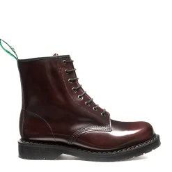 NPS Solovair Burgundy Rub-Off 8 Eye Derby Boot & Zip Guard- Bundles|Logger Boots